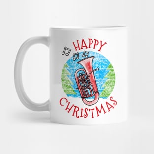 Christmas Euphonium Euphoniumist Brass Musician Xmas 2022 Mug